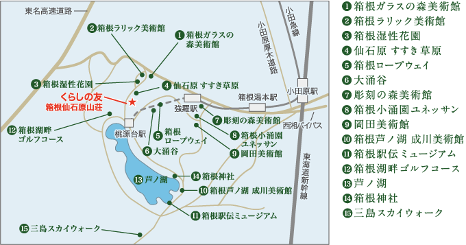 おすすめ観光スポット-地図